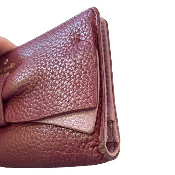 Kate Spade Bifold Purple Lavender Snap Wallet - Picture 4 of 10